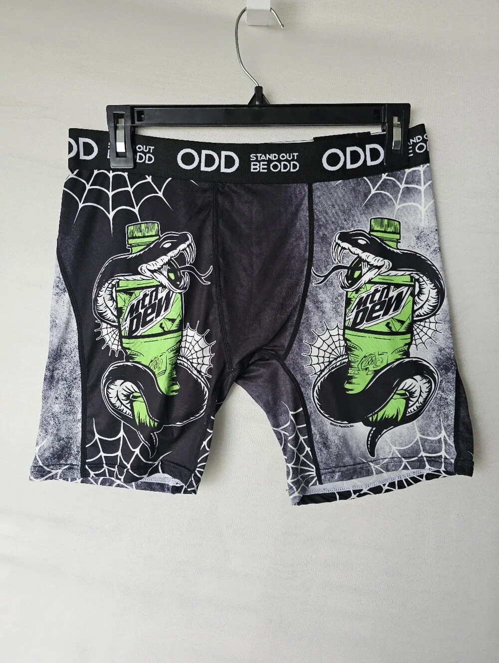 Mtn Dew x ODD Sox Boxer Briefs Size L New With Tags Snake Graphic